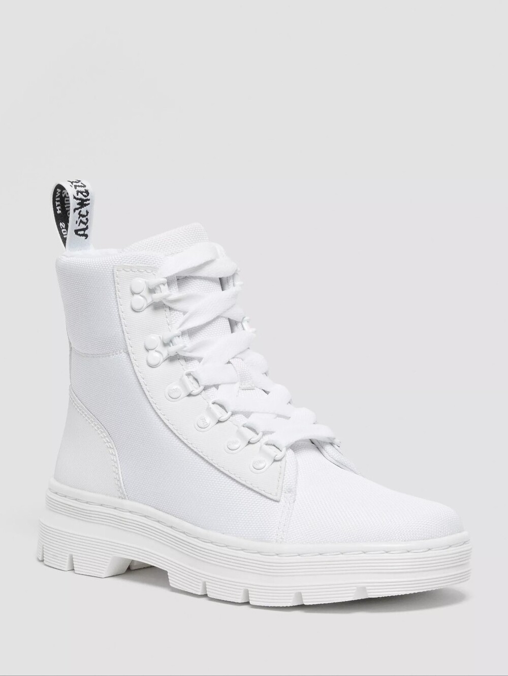 Dr. Martens Combs Women's Poly Casual Boots in White/White Size 8/39